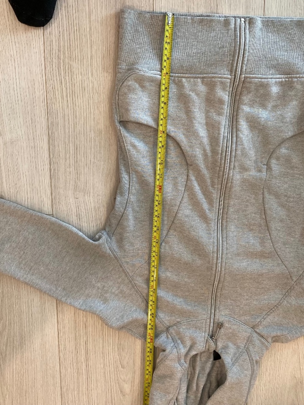90 Degree by Reflex Gray Space Dye Full Zip Up Performance Hoodie Medium - Picture 9 of 11